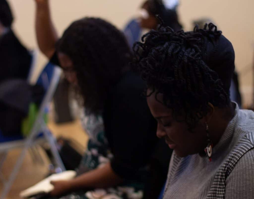 Women studying the bible